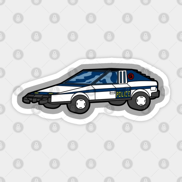 Go-Go Gadgetmobile Sticker by RobotGhost